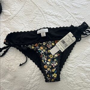 Robin Piccone Black Floral Kids Bottoms